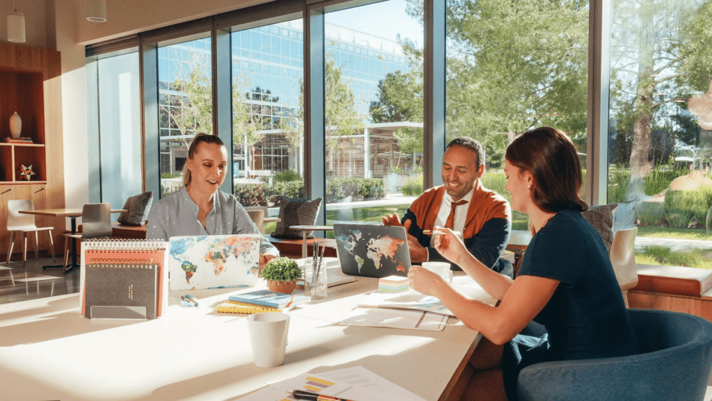 Certified USCIS translation experts in a translation agency
