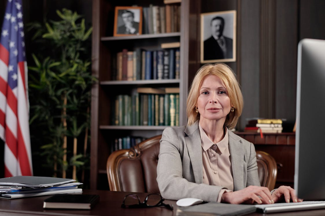 an attorney at work.