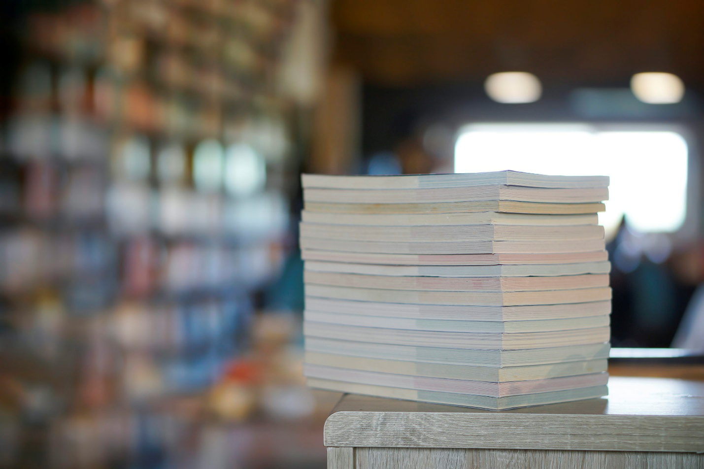 A stack of books