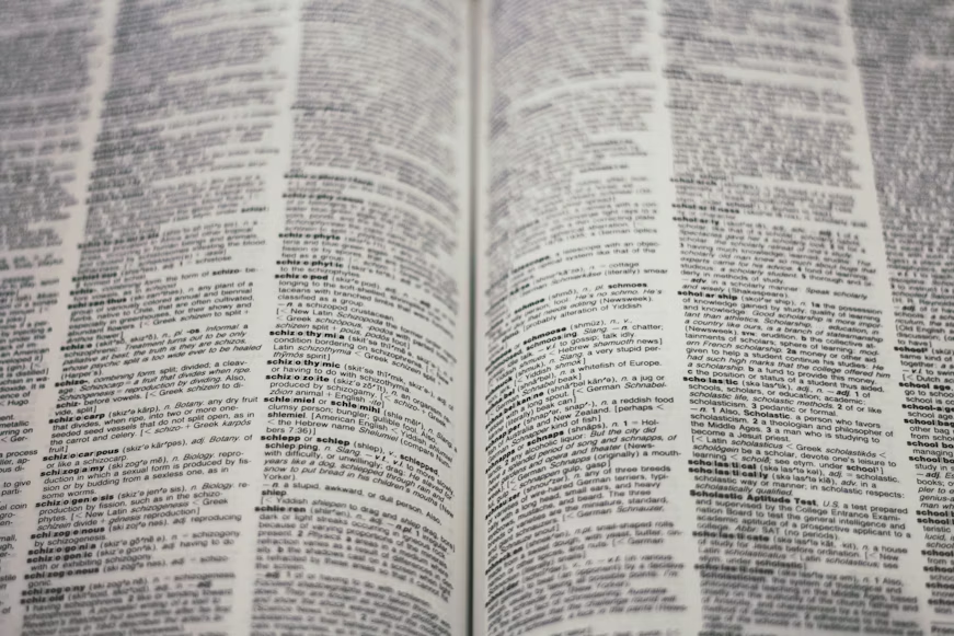 an open dictionary
