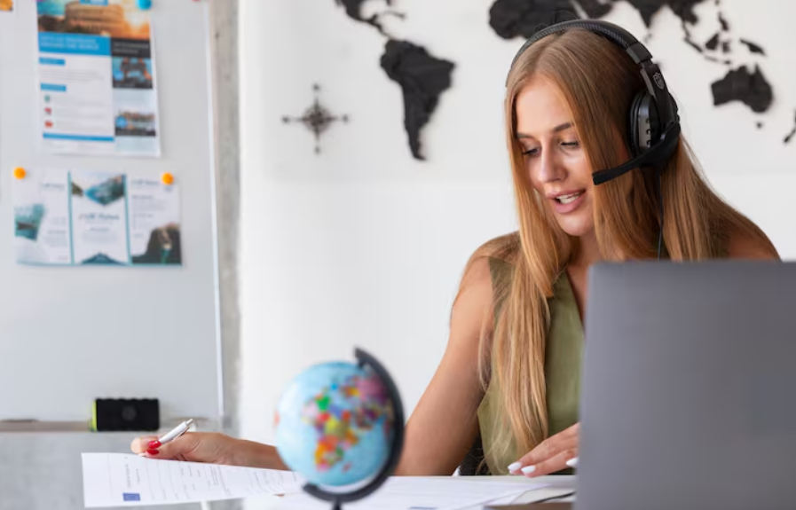 Translator conducting quality checks on a professional reference letter