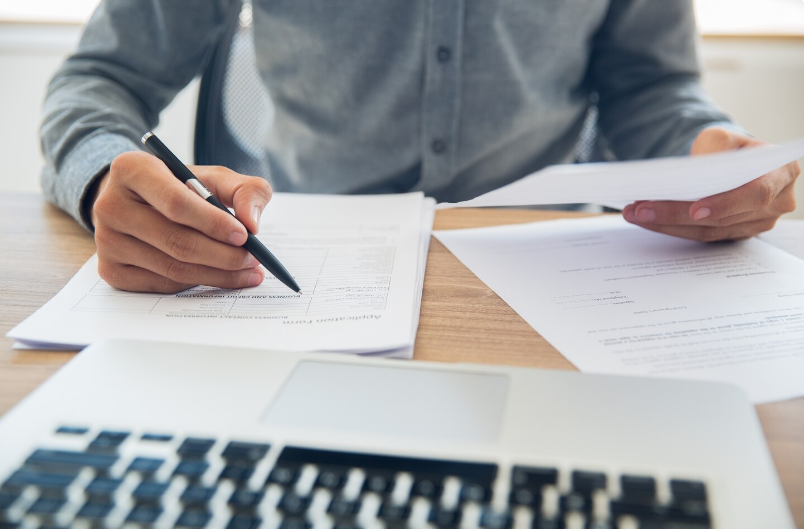 Professional translator working on diploma translations
