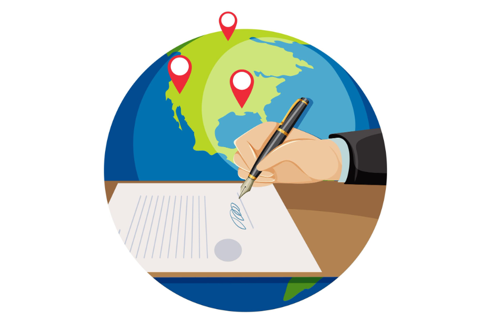  Illustrative image of contract translation by a certified translation company